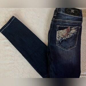 Miss me jeans 25 skinny jeans dark wash